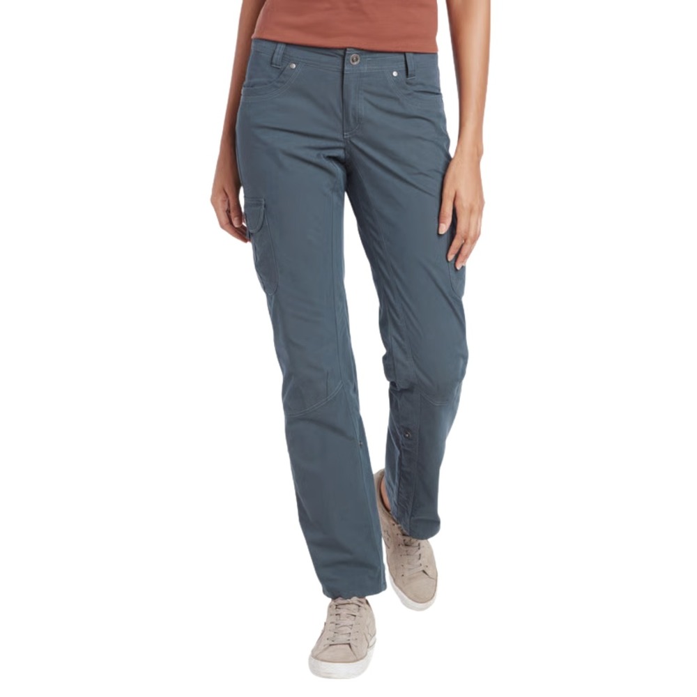 Kuhl Pants Womens 4 Blue Splash Roll Up Cargo Hiking Straight Leg Outdoor 6065